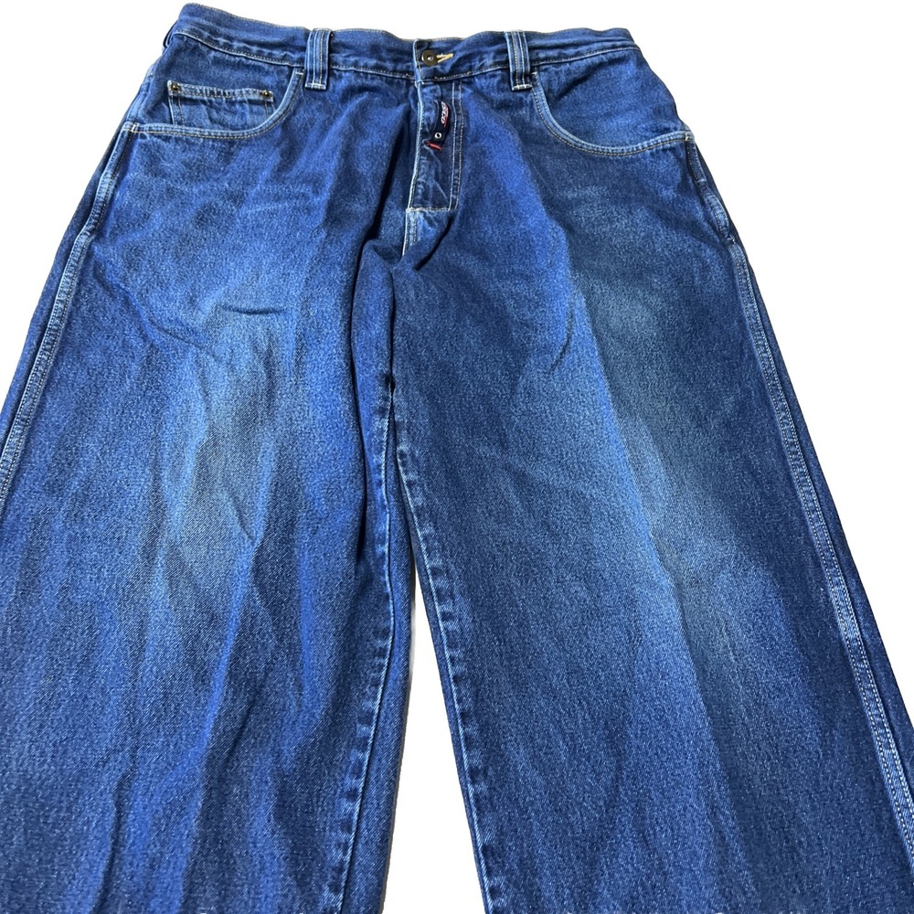 Vintage Willie Esco Duns Jeans Mens 38x34 Blue Pants Baggy Loose 90s Y2K Hip Hop - Picture 4 of 16